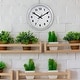 preview thumbnail 5 of 3, La Crosse Clock 404-2626 10 inch Silver Metal Analog Wall Clock