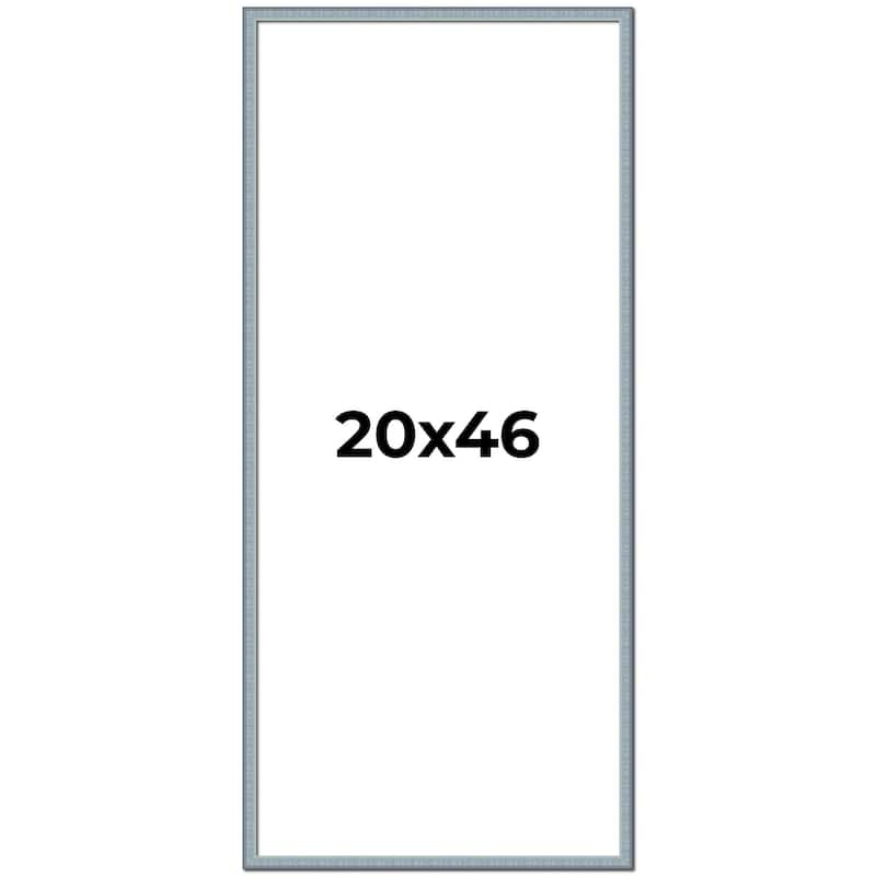 20x46 Frame Rustic Sky Blue Solid Wood Picture Frame | 0.75 Inch