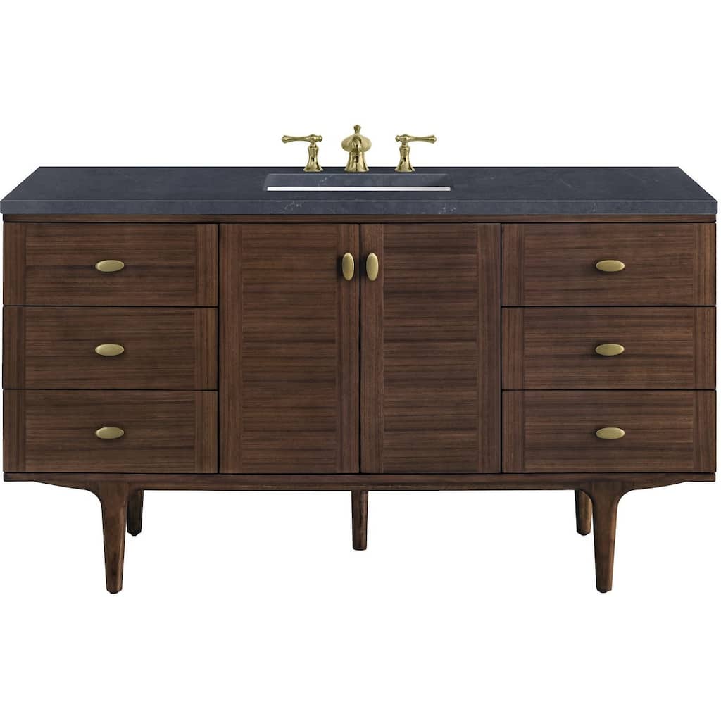James Martin Vanities 670-V60S-3CSP Amberly 60" Free Standing or Wall