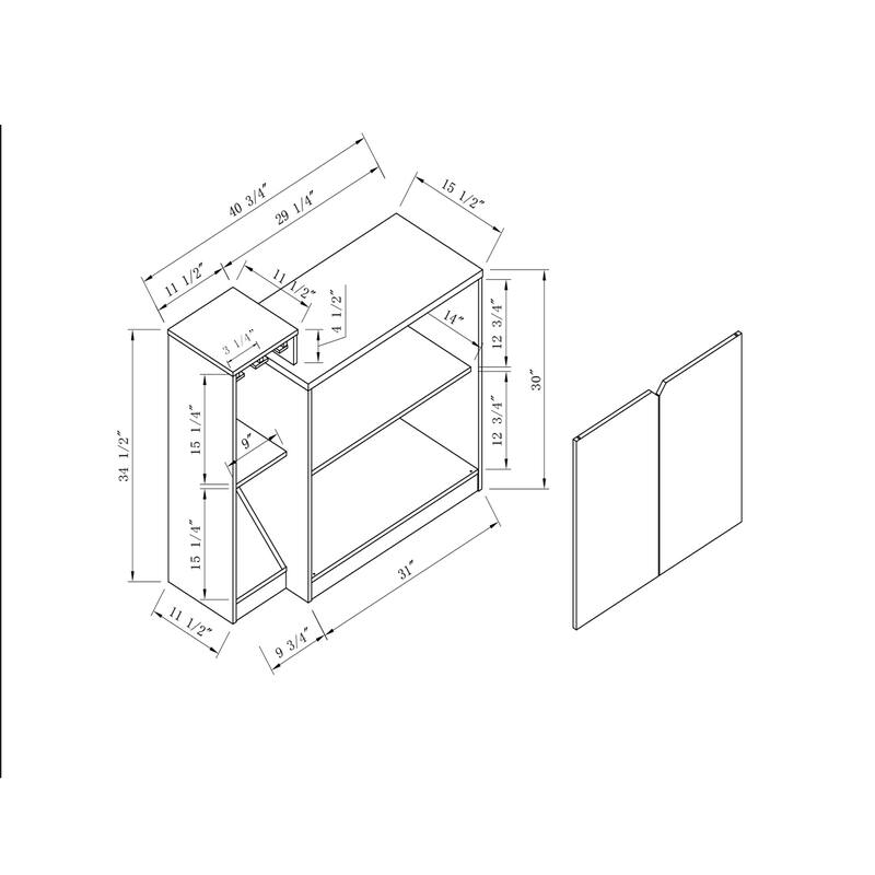 Wine White Oak N/A Bed Bath & Beyond 39099820