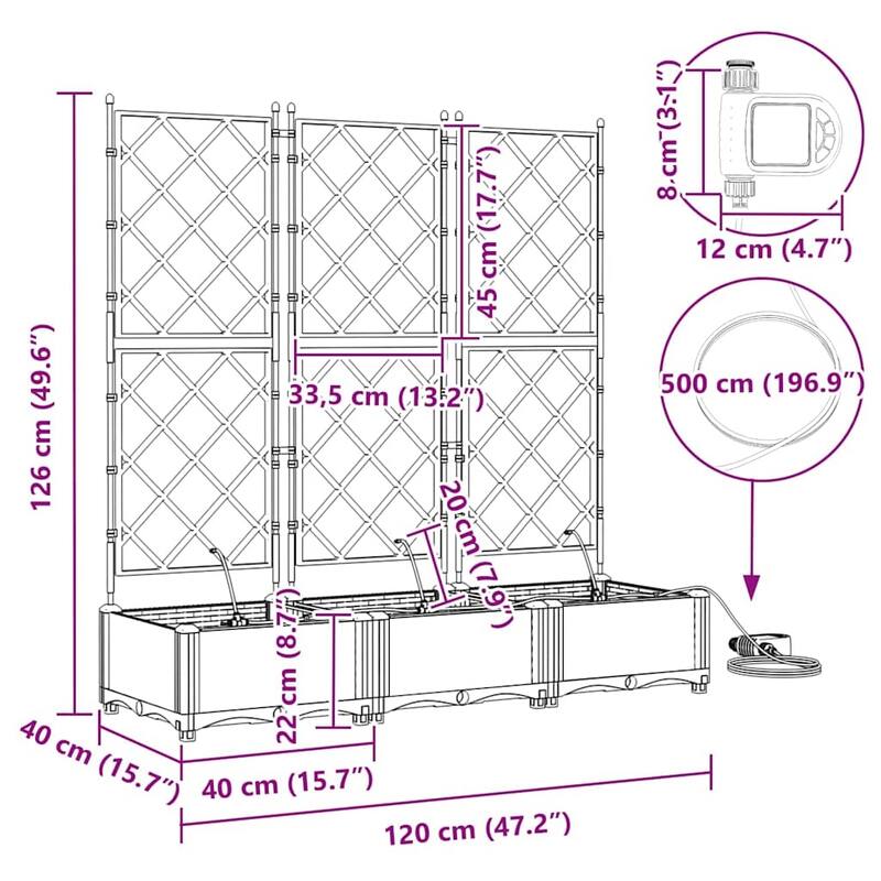 vidaXL Garden Planter