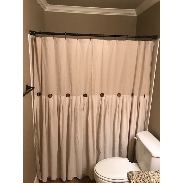 Top Product Reviews For Lush Decor Linen Button Shower Curtain