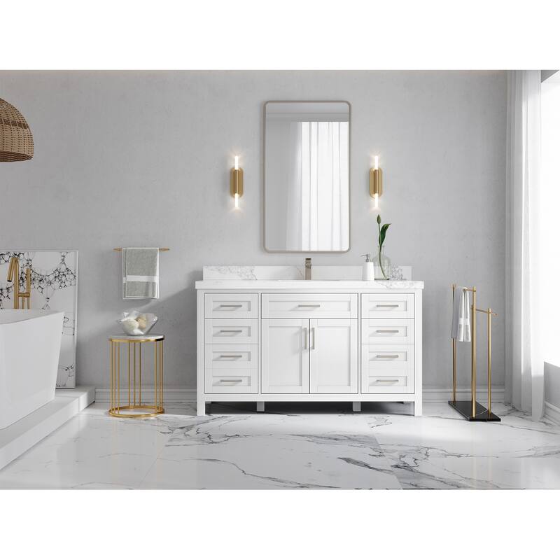 Willow Collections 60 in. W x 22 in. D Cambridge Single Sink Bathroom Vanity with Countertop