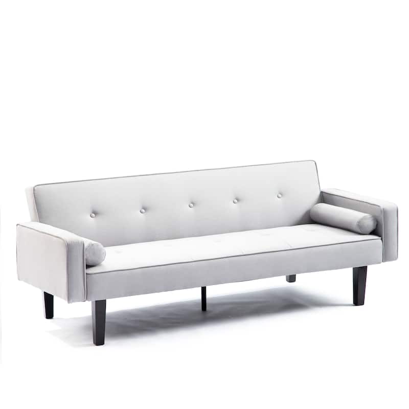 Futon Sofa Bed Convertible Couch Bed with Armrests