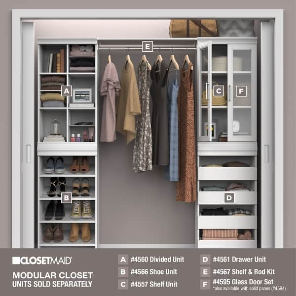 ClosetMaid Modular Storage Top Shelf & Hang Rod Kit - On Sale
