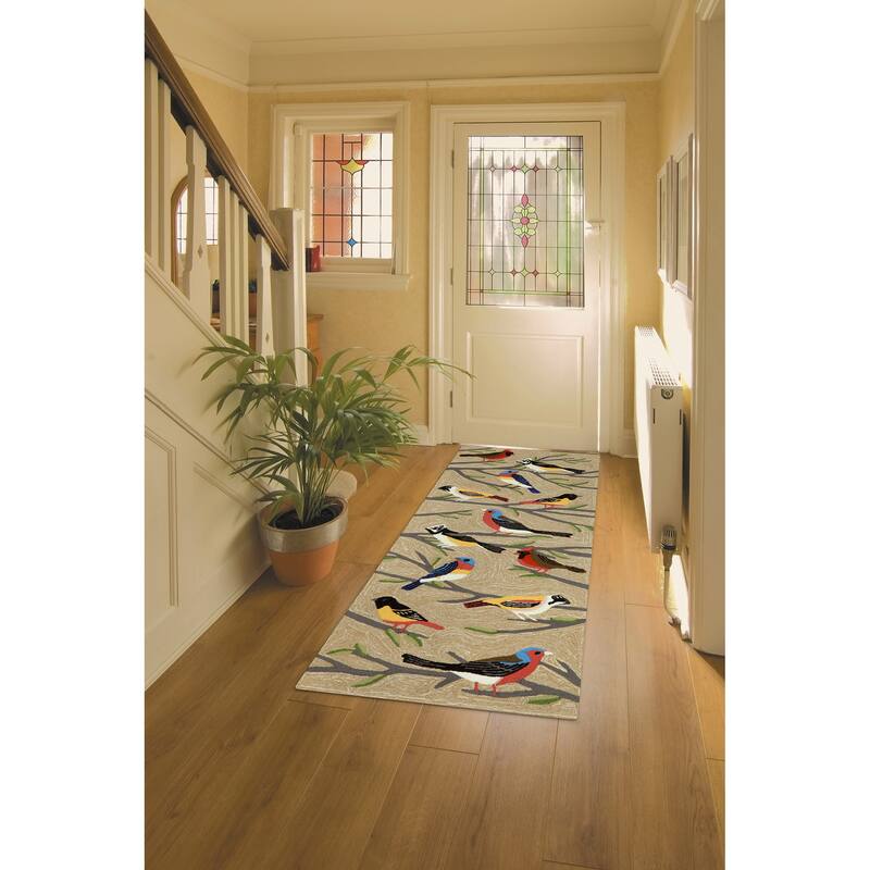 Liora Manne Frontporch Birds Indoor/Outdoor Rug - 2' x 5'