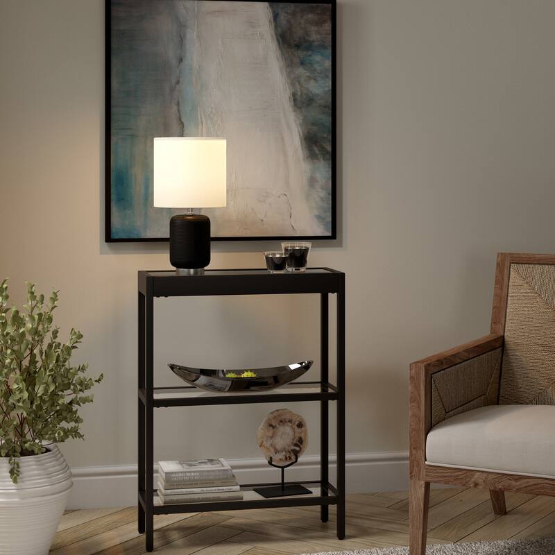 Lambert 15" Tall Ceramic Table Lamp with Fabric Shade