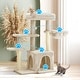 preview thumbnail 82 of 100, EROMMY Cat Tree – Multi-Level Cat Tower with Sisal Scratching Posts & Swing Ball, Modern Cat Furniture for Indoor Cats
