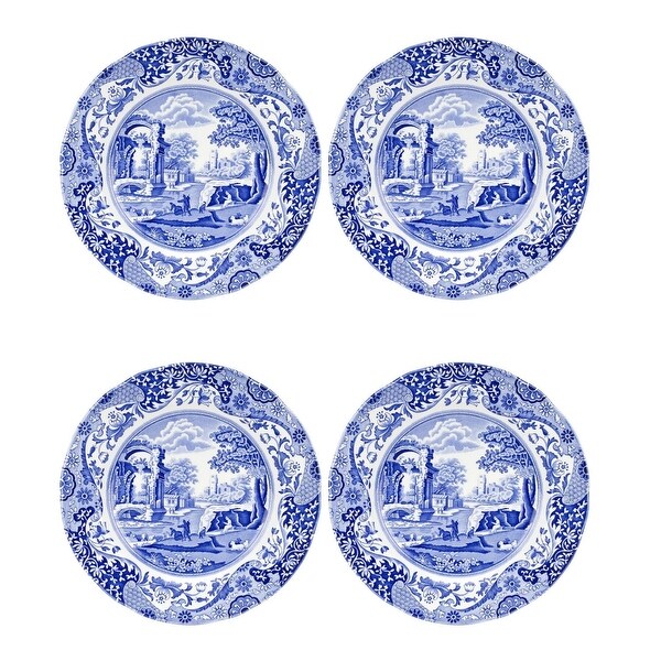 Spode Set of 4 Blue Italian Plates - Bed Bath & Beyond - 38394889