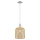 preview thumbnail 80 of 81, Innovations Lighting Endless Possibilities Arcadia - Bridal Veil - 1 Light 8" Cord Hung Mini Pendant Mercury Shade/Brushed Satin Nickel