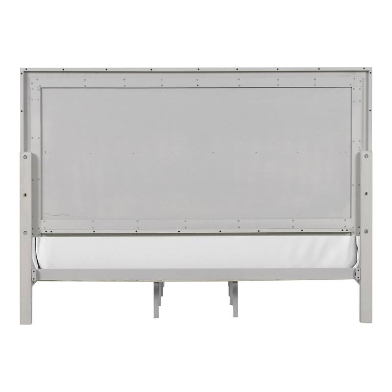 Furniture of America Klasiin 3-Piece Rustic White Wood Panel Bedroom Set