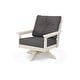 preview thumbnail 5 of 7, POLYWOOD Vineyard Deep Seating Swivel Chair Sand / Ash Charcoal