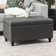 preview thumbnail 11 of 11, Adeco Tufted Storage Ottoman Bench for Living Room Bedroom