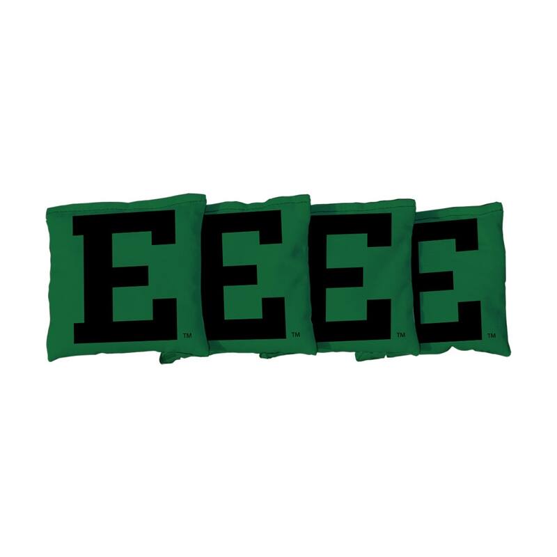Eastern Michigan University Eagles Green Cornhole Bags - Corn Filled