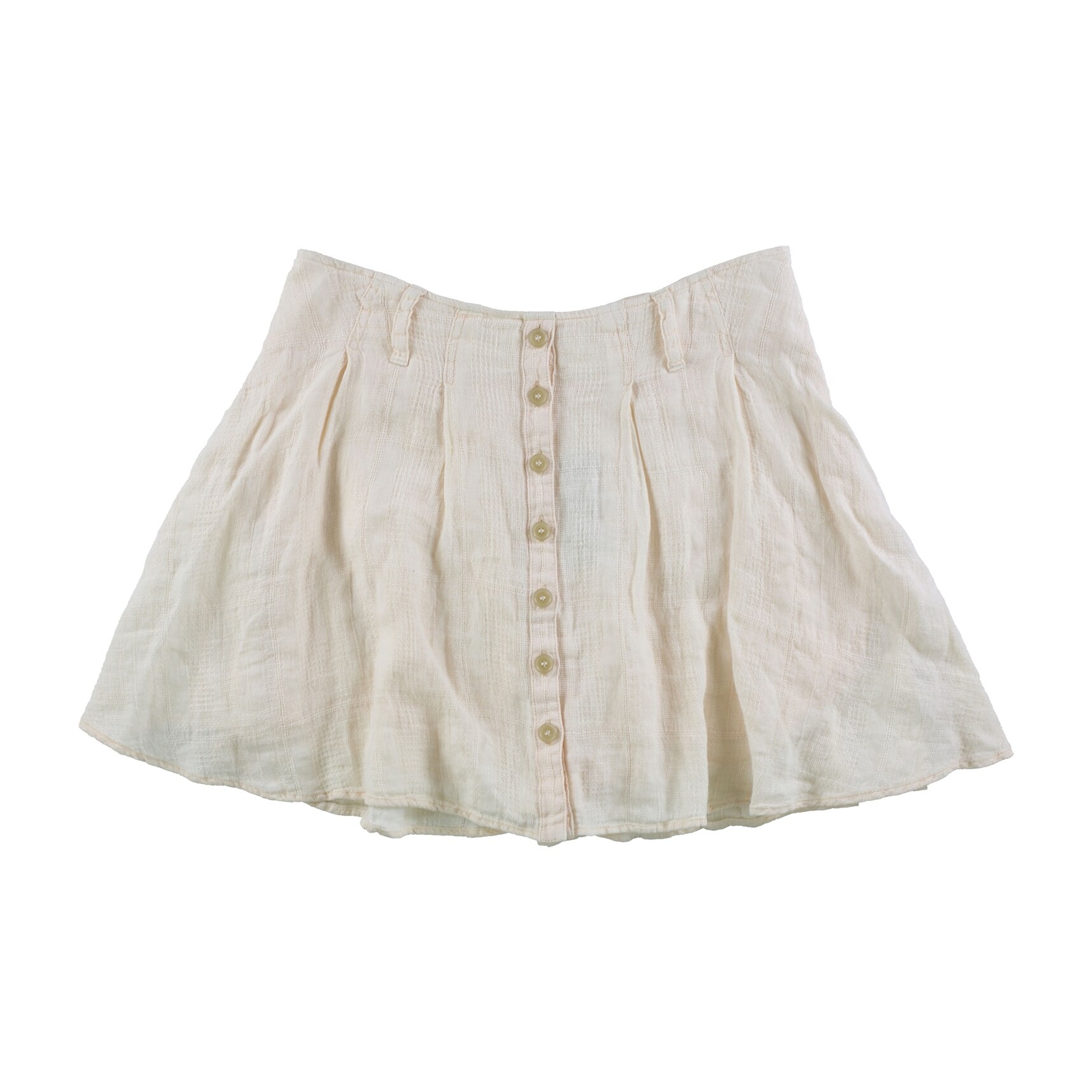Shop Free People Womens Daze Away Linen Skort Skirt Off White 12