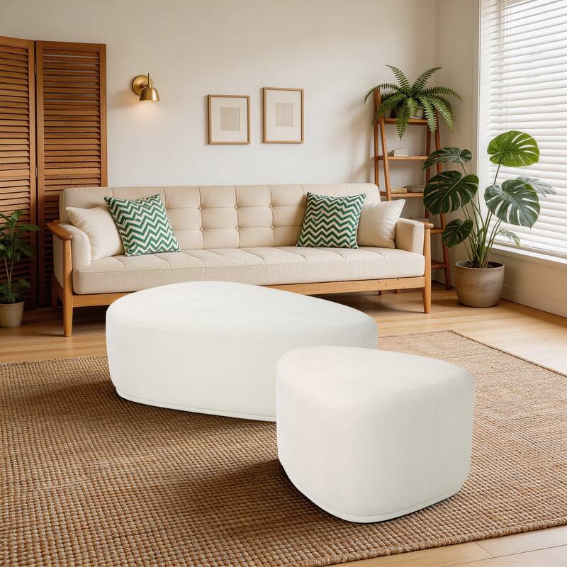 Oversized Triangle Cocktail Ottoman (Set of 2)