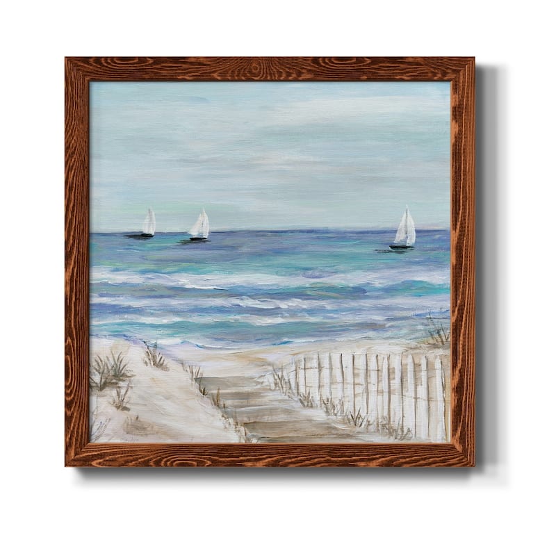 Gulf Shores III-Premium Framed Canvas - Ready to Hang - 20x20 - Maple