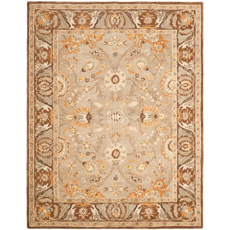 SAFAVIEH Handmade Anatolia Katja Traditional Oriental Hand-spun Wool Rug