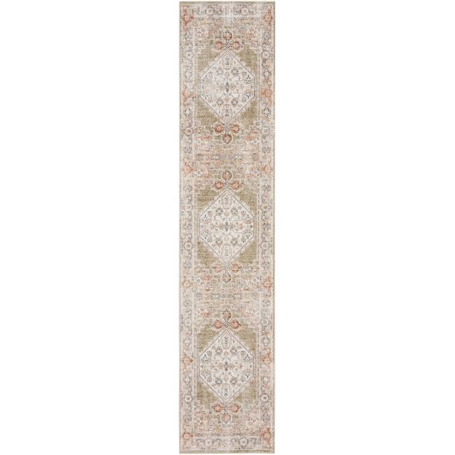 Nourison Astra Machine Washable Distressed Area Rug - 9' x 12' - Sage/Multi