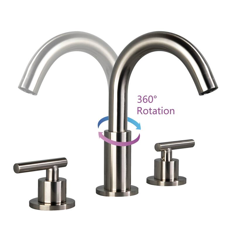 Clihome 8 Inch Widespread Bathroom Sink Faucet