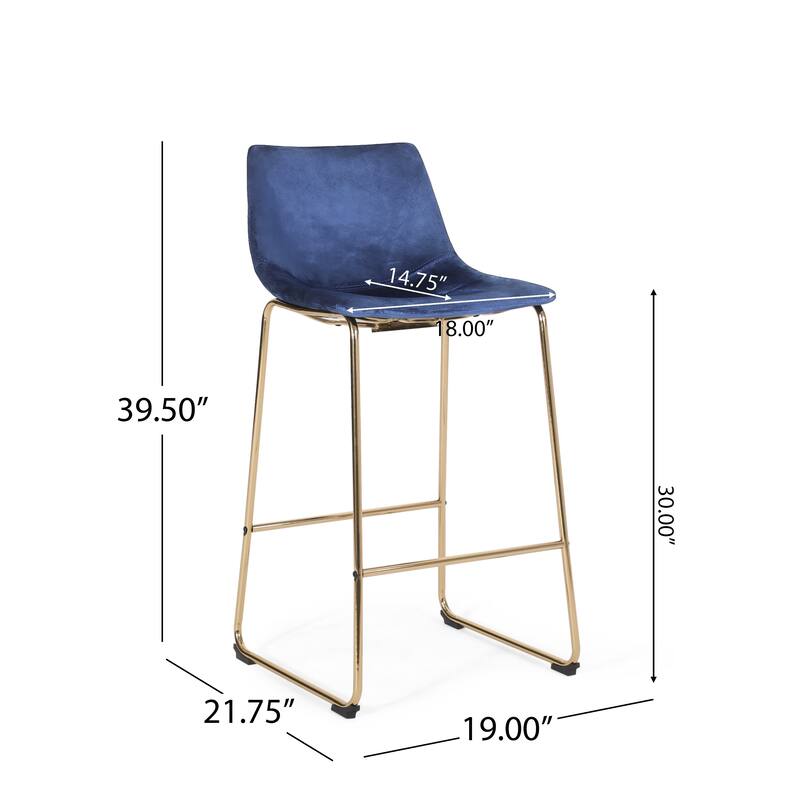 Cedric Faux Leather Barstools (Set of 2) by Christopher Knight Home