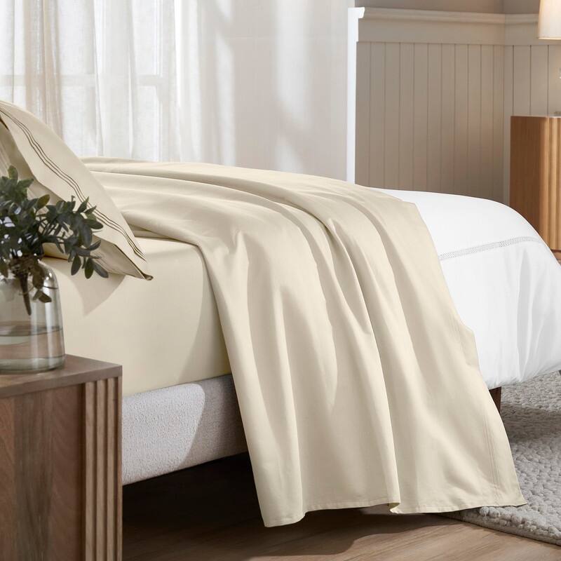 Superior Egyptian Cotton 650 Thread Count Deep Pocket Solid Sheet Set