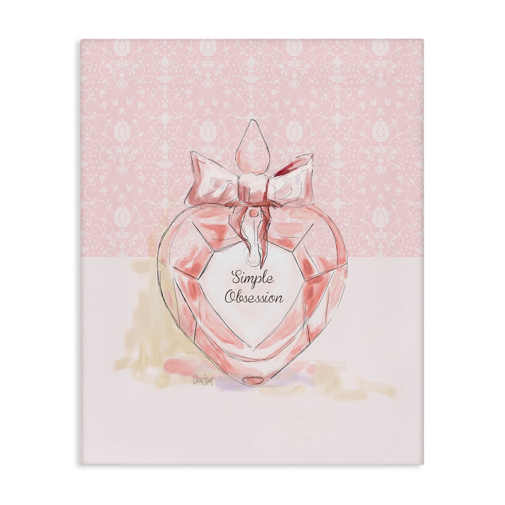 Stupell Simple Obsession Pastel Perfume Canvas Wall Art Design By Carol Robinson
