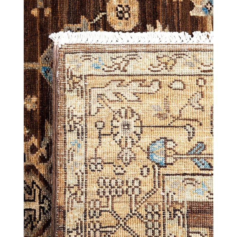 Serapi One-of-a-Kind Hand-Knotted Area Rug - Brown, 3' 11" x 6' 0" - 3' 11" x 6' 0"