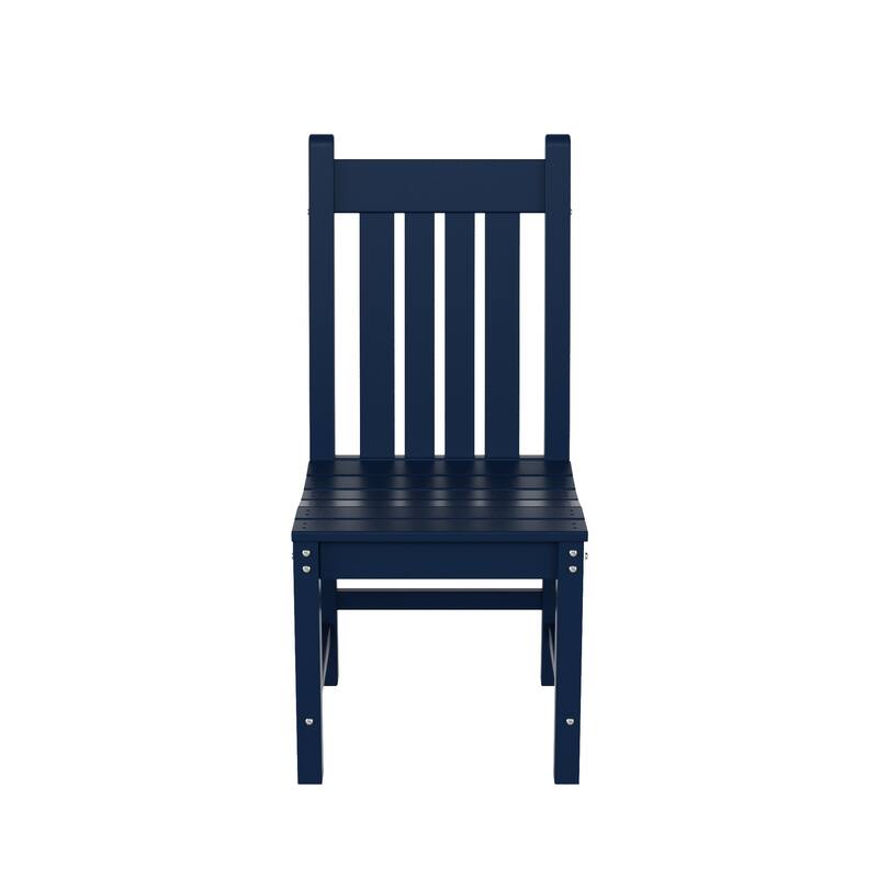 Laguna Hdpe All Weather Outdoor Patio Dining Chair - Navy Blue