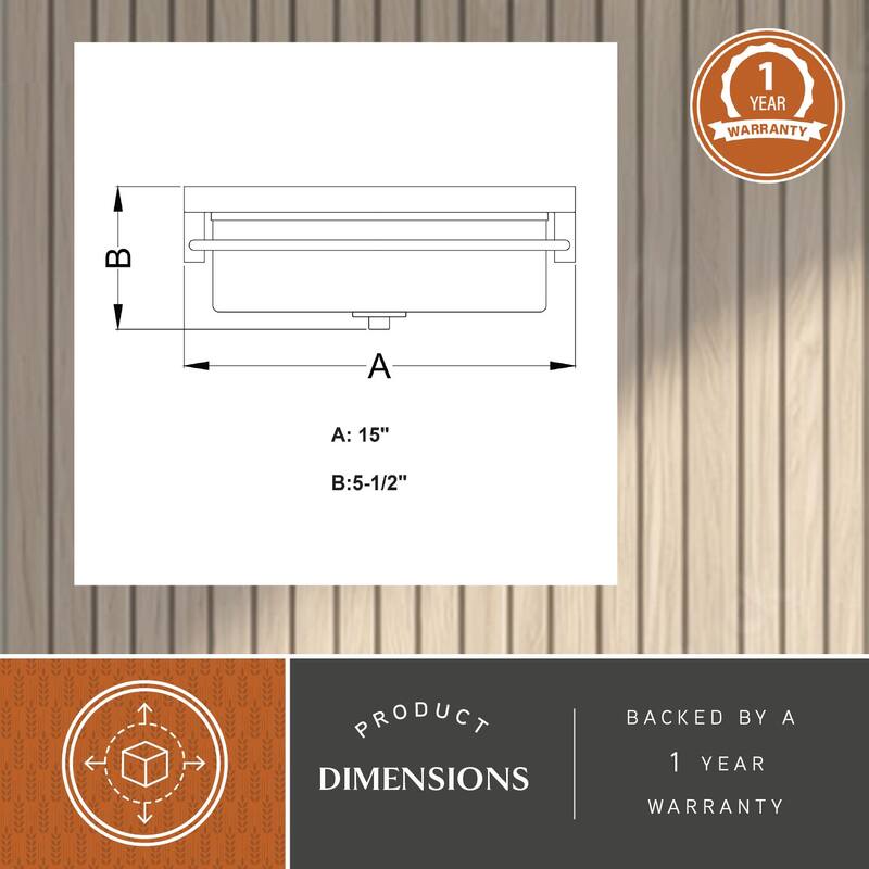 Addison 15-in W Contemporary Flush Mount Ceiling Light Fixture with Clear Glass