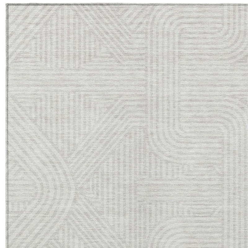 HomeRoots Abstract Transitional Rectangle Outdoor Rug