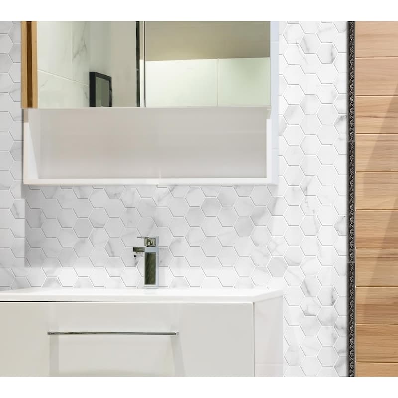 Dove 0.5" x 8" Matte Metallic Listello Wall Tile Trim