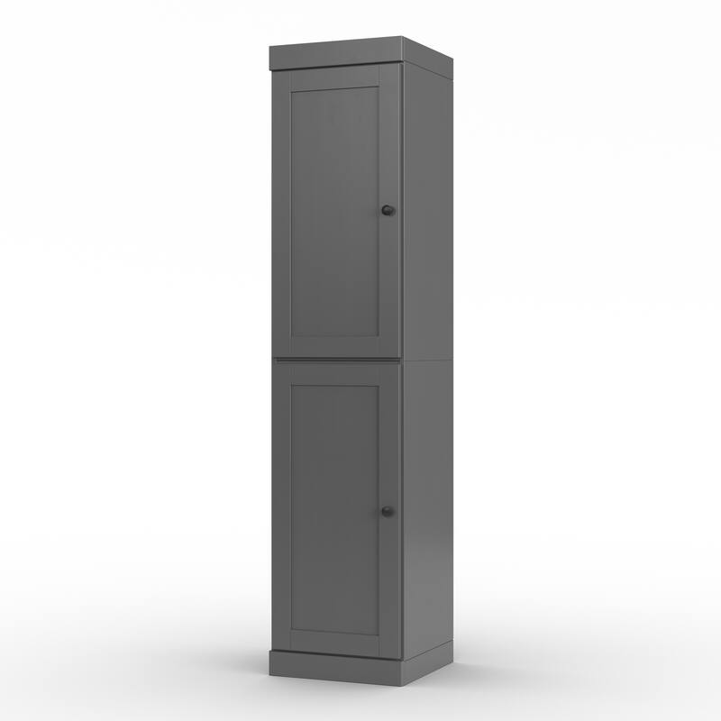 Palace Imports 100% Solid Wood 16.5" Bathroom Storage Cabinet with Shaker Doors and Adjustable Shelves