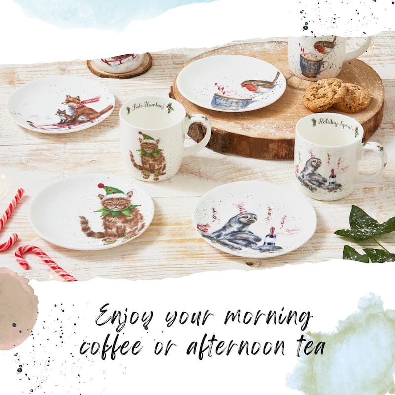 Royal Worcester Holiday Wrendale Designs 14 oz Mug