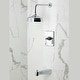 preview thumbnail 8 of 34, Kingston Brass Single-Handle Pressure Balanced Tub and Shower Faucet