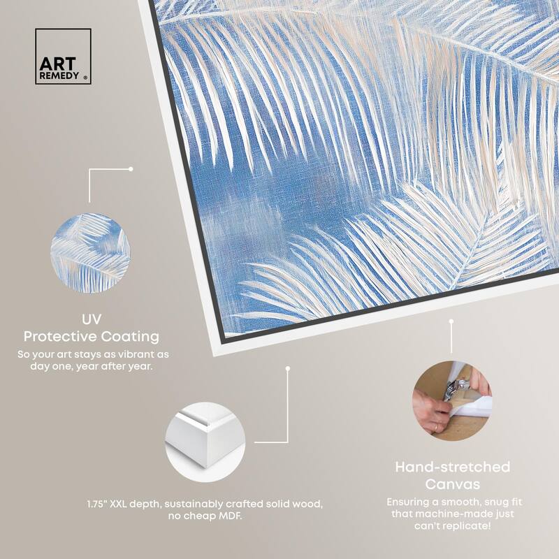 Sky Palm Silhouettes Canvas by Art Remedy