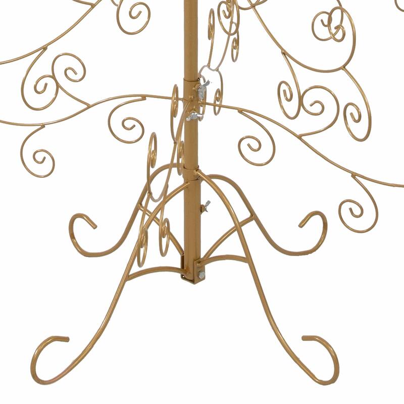 Sunnydaze Noelle Metal Christmas Ornament Tree - 60 Inch