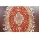preview thumbnail 3 of 12, Wool/ Silk Floral Persian Tabriz Area Rug Hand-knotted Foyer Carpet - 4'3" x 6'4"
