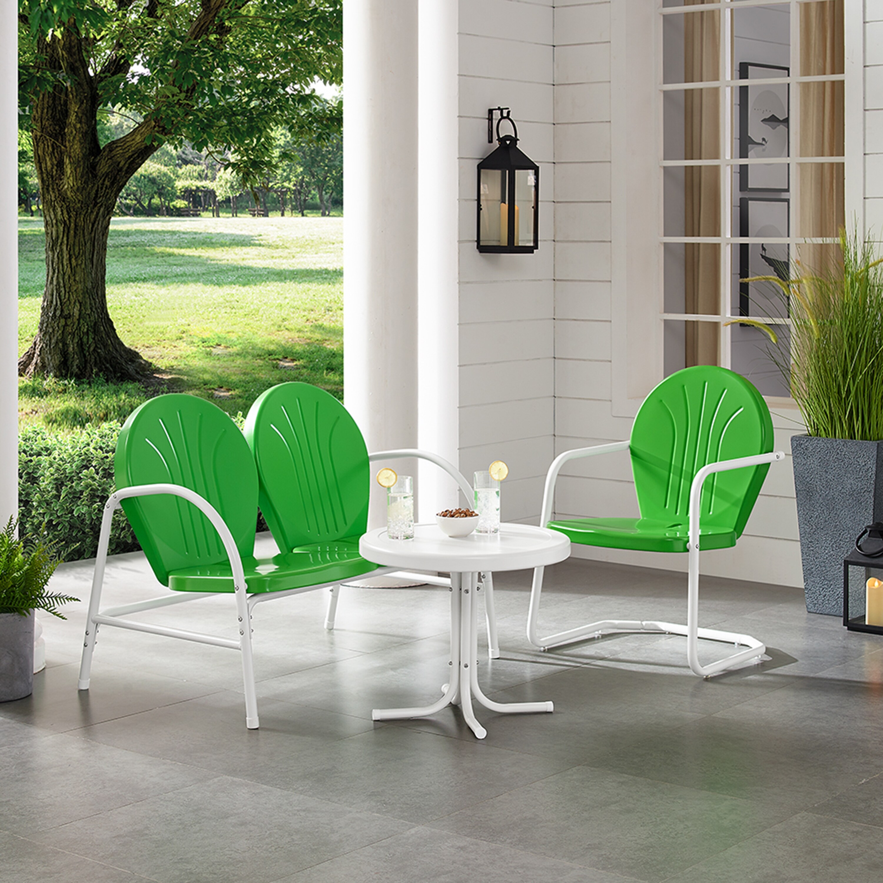 Metal conversation set sales