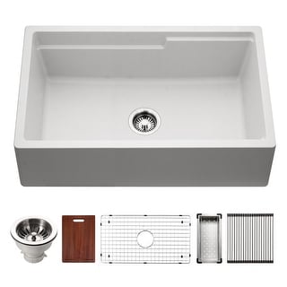 Houzer W-133-C Quartztone 33" Farmhouse Single Basin Granite Composite