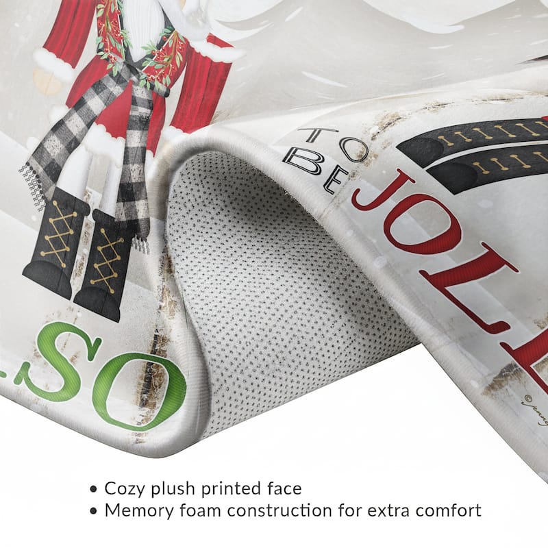 Nutcracker Christmas Memory Foam Rug