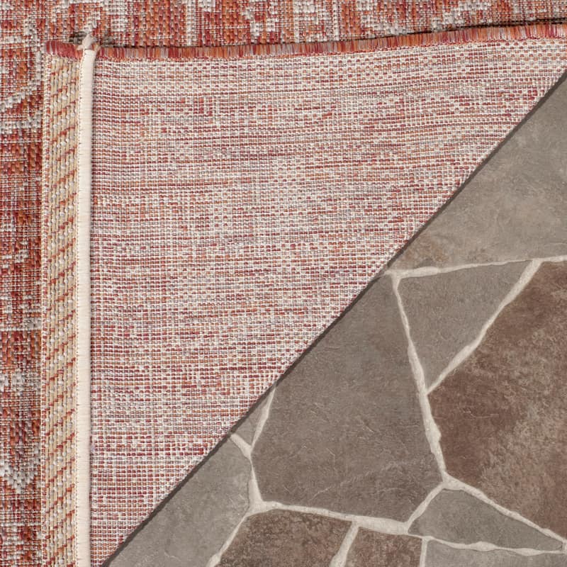 SAFAVIEH Courtyard Divna Medallion Indoor/ Outdoor Waterproof Patio Backyard