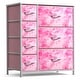 preview thumbnail 29 of 75, Dresser w/ 7 Drawers, Furniture Storage & Chest Tower for Bedroom Tie-dye Pink