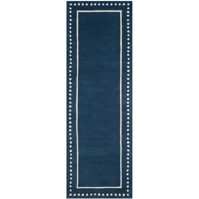 SAFAVIEH Handmade Bella Alverta Dotted Border Wool Rug