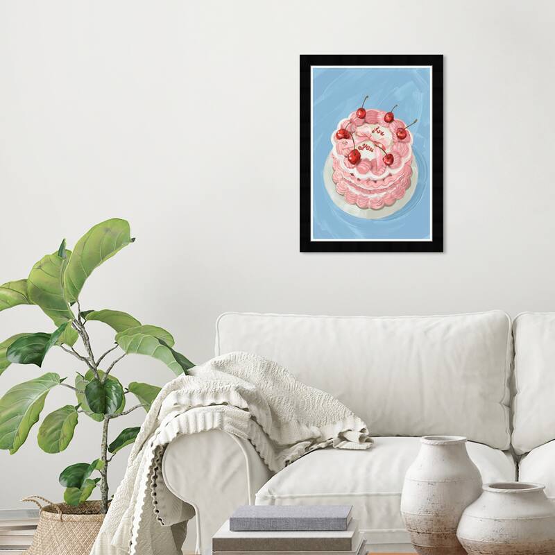 Wynwood Studio Prints Typography Quotes Cheer on Top Pink Wall Art - Black