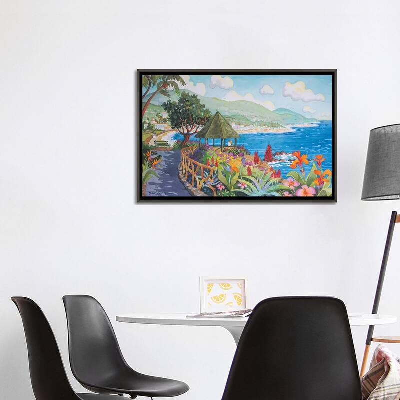iCanvas "Laguna Gazebo Couple" by Robin Wethe Altman Framed