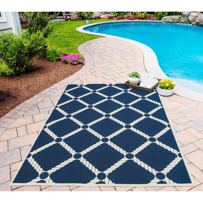 Momeni Baja Nautical Rope Indoor Outdoor Rug