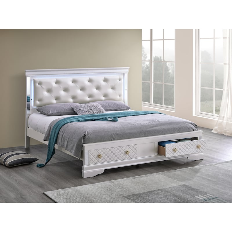 Glory Furniture Naples G6735B-KSB King Bed Pearl