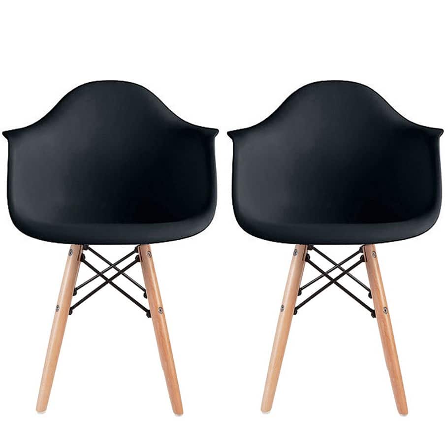 Set of 2 Kids Toddler Armchair Natural Wood legs For Children Child Preschool Kitchen Dining Home Living Room Play