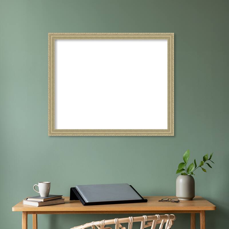 Amanti Art Champagne Teardrop Framed Dry Erase Magnetic Board